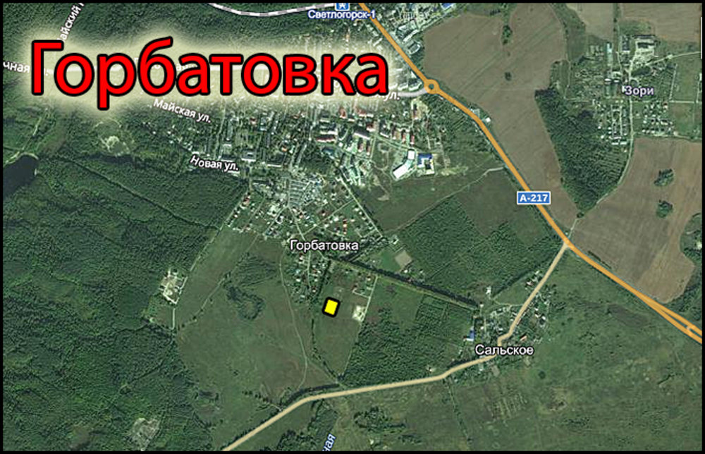 Карта горбатовка нижегородской области